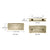 CRL Brushed Bronze Square 180 Degree Glass-to-Glass Clamp