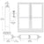 CRL-U.S. Aluminum White KYNAR® Paint Custom Pair Series 400 Medium Stile Geared Hinge Entrance Doors for Surface Mount Door Closers