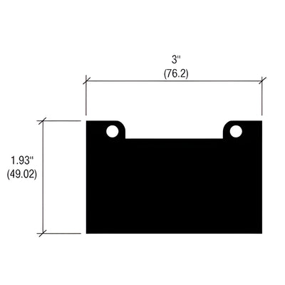 CRL-U.S. Aluminum StormWall XL Intermediate Mullion Caps, 50-Pack