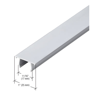 CRL-U.S. Aluminum 1/4" Pocket Insert, Mill - 21'-2"