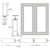 CRL-U.S. Aluminum Clear Anodized Blank Pair Series 850 Durafront Wide Stile Center Hung Entrance Doors- No Prep