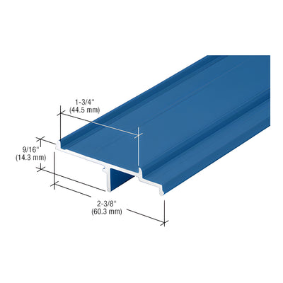 CRL-U.S. Aluminum Custom KYNAR® Paint Door Stop with Weatherseal - 21'-2"