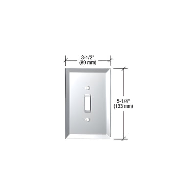 CRL Clear Toggle Switch Glass Mirror Plate