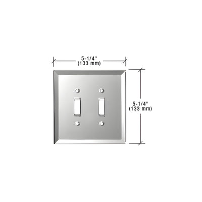 CRL Gray Double Toggle Glass Mirror Plate