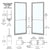 CRL-U.S. Aluminum Clear Anodized Custom Pair 72" x 84" Series 250 Narrow Stile Butt Hinge Entrance Door for OHCC