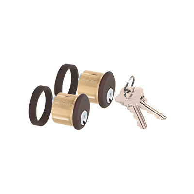 CRL Black Bronze Anodized AMR Series Double Keyed Cylinders