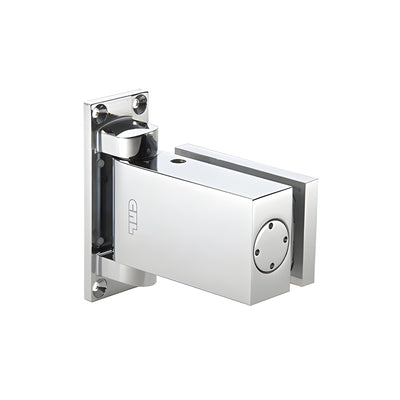 CRL Brite Chrome Vernon Oil Dynamic 8060 'All-Glass' Commercial Door Hinge - Hold Open