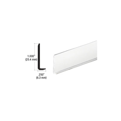 CRL Polished Aluminum 1/4" L-Bar Extrusion