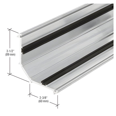 CRL-U.S. Aluminum 90º Outside Corner Thermally Isolated Mill Pressure Bar - 24'-2"