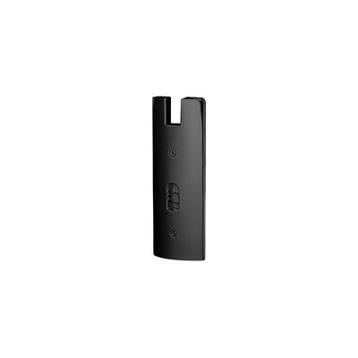 CRL Black Powder Coated End Cap for 6" Square 1/2" Glass Wedge-Lock® Door Rail