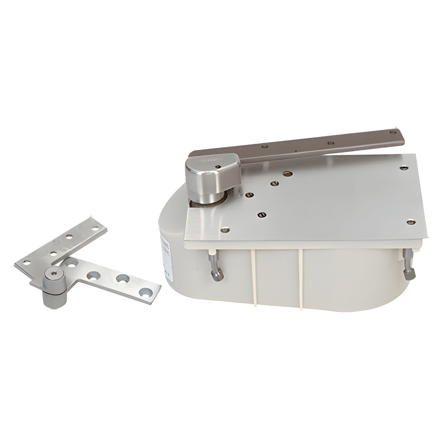 Rixson® 27 Satin Chrome RH 3/4" Offset 105° Floor Closer Hold-Open
