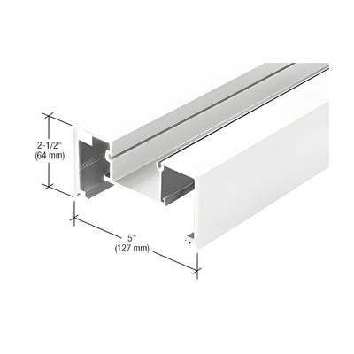 CRL-U.S. Aluminum White KYNAR® Paint Vertical Mullion for Series BR606, 24'-2"