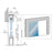 CRL Brushed Stainless GSDH1 Series Single Bottom Rolling Door Installation Assembly - 118"