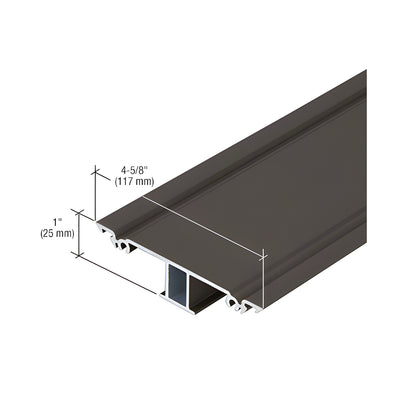CRL-U.S. Aluminum Dark Bronze/Black Anodized Class 1 Snap-In Flat Insert - 24'-2"