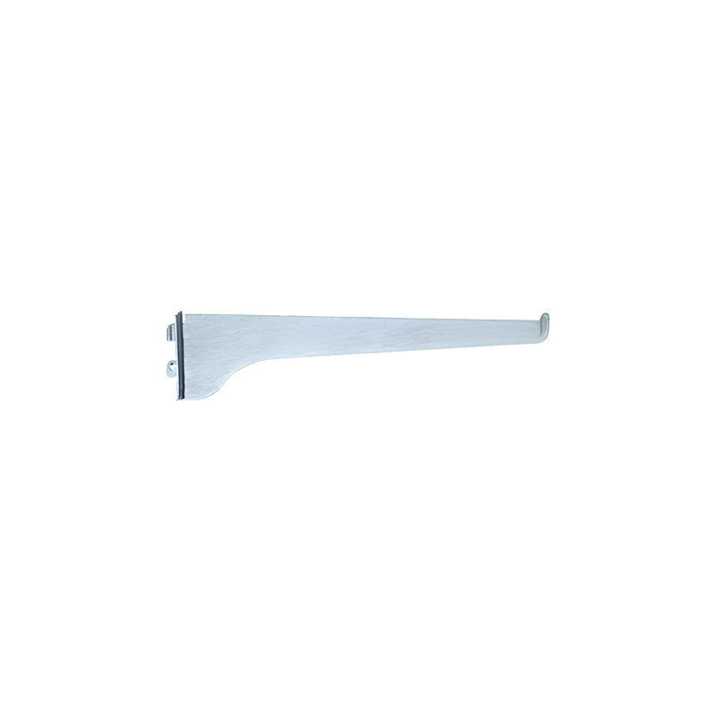 A 20-inch steel KV shelf bracket with an anochrome finish shown from a side profile view.