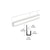 CRL White Electro-Static Paint 1/4" Standard Aluminum J-Channel