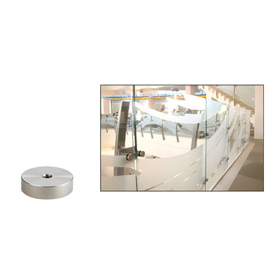 CRL 316 Brushed Stainless 2" Diameter by 1/2" Long Standoff Base