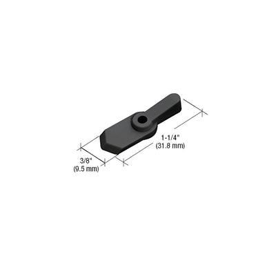 CRL Black Pointer Style Screen Swivel Clip - Carded