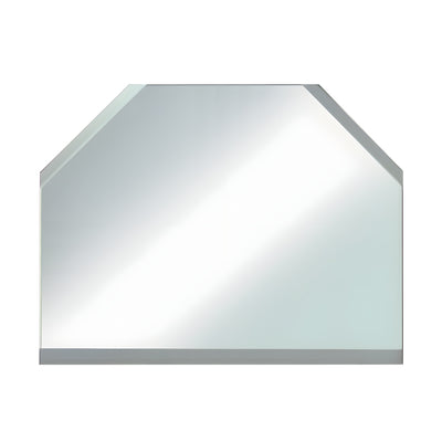 CRL Clear Mirror Glass 4" T-Connector Beveled on 3 Sides