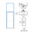 CRL-U.S. Aluminum Custom Sized Clear Anodized Series 450 Tubular Offset Pivot Transom Frame Complete (1FT)