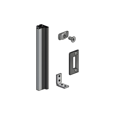 Fallbrook Satin Anodized Door Frame Kit for Adjacent Fixed Panels