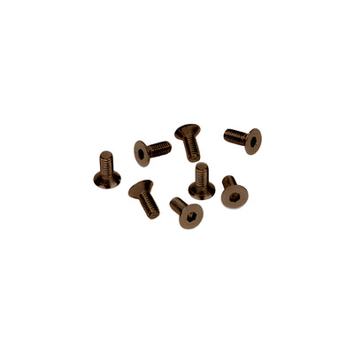 CRL Brushed Bronze 6 mm x 15 mm Cover Plate Flat Allen Head Screws
