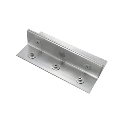 CRL 316 Brushed Stainless 12" Fin Top/Bottom Shoe Fitting for 3/4" Glass