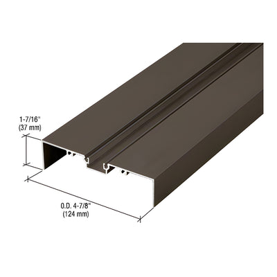 CRL 487 Bronze Anodized OfficeFront™ Shallow Pocket Glazing Insert - 24'2"