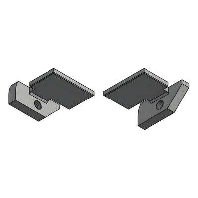 Fallbrook Satin Anodized Transom Support Clip (1 Pair)
