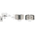 CRL Brushed Nickel 90 Degree Traditional Style Oversized Glass Clamp