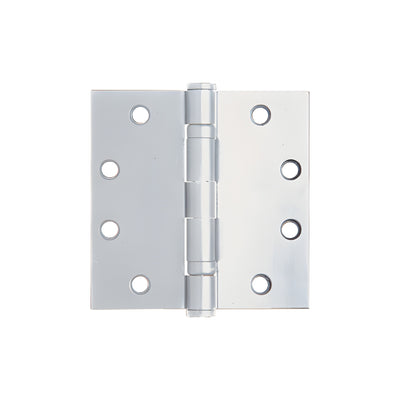 CRL Satin Chrome 4-1/2" x 4-1/2" Ball Bearing Square Hinge - Non-Removable Pin