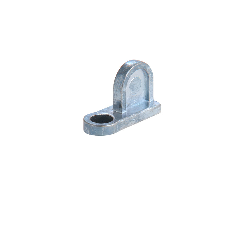 A single zinc-finished diecast window screen clip shown in isolation.