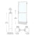 CRL-U.S. Aluminum White KYNAR® Paint Custom Single 36" x 84" Series 250 Narrow Stile Butt Hinge Entrance Door