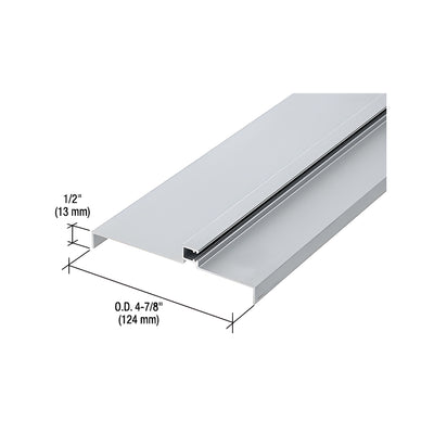 CRL 487 Mill OfficeFront™ Transom Frame Head Insert for 1-1/2" Face Trim - 24'2"