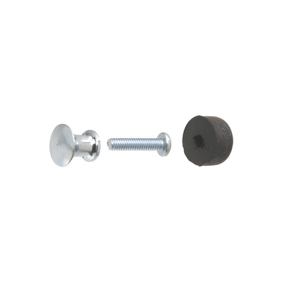 CRL Aluminum 1/2" Diameter Aluminum Knobs for Sliding Glass or Panel Doors