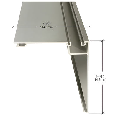 CRL-U.S. Aluminum Clear Anodized 90 Degree Outside Corner Half - 24'-2"