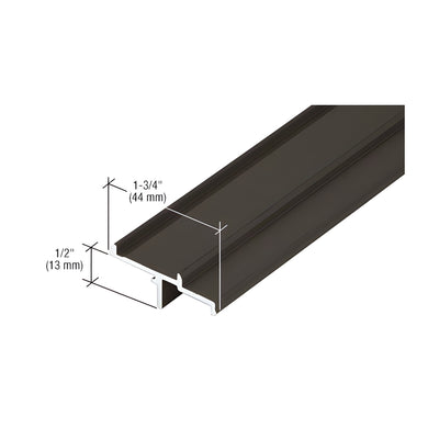 CRL-U.S. Aluminum Dark Bronze/Black Anodized Class 1 IG500 Door Stop Insert - 21'-2"
