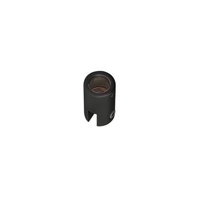 CRL Matte Black Support Bar Bracket for 1/4" to 5/16" Glass