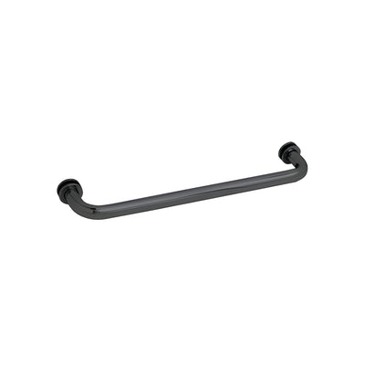 CRL Matte Black 18" BM Series Tubular Single-Sided Towel Bar