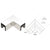 CRL 316 Polished Stainless Steel 90 Degree Horizontal Roll Formed Cap Rail Corners