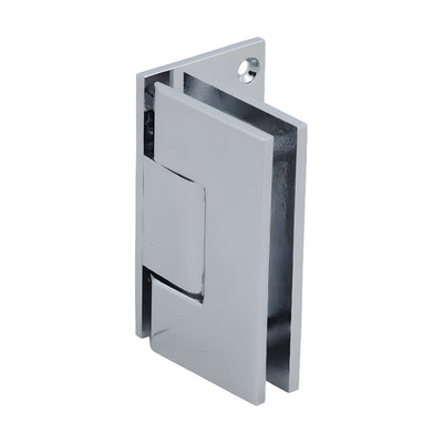 CRL Polished Chrome Vienna 044 Series 5 Degree Pre-Set Wall Mount Offset Back Plate Hinge