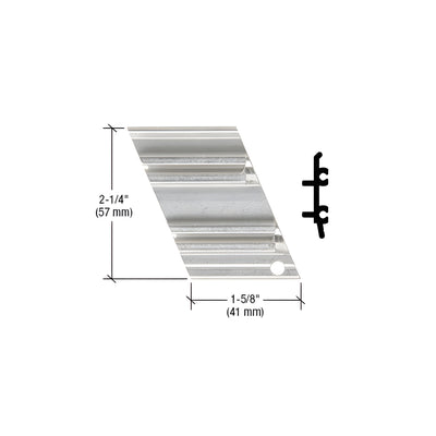 CRL-U.S. Aluminum Left Hand Anchor Clip, 135º, Inside Corner, 4/Pk