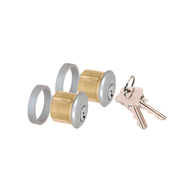 CRL Brushed Stainless AMR Series Double Keyed Cylinders