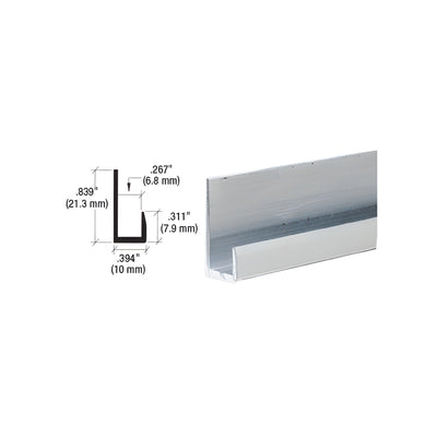CRL Satin Anodized Low Profile 1/4" J-Channel