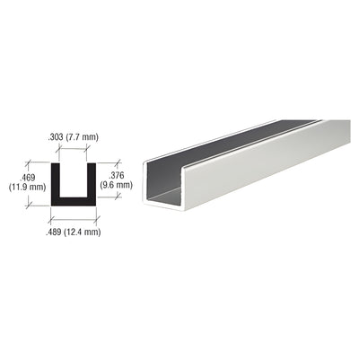 CRL Brite Anodized Aluminum Single Channel Extrusion