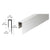 CRL Brite Anodized Aluminum Deep Nose 5/16" J-Channel