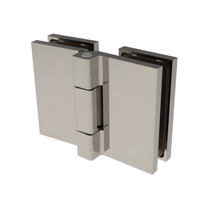 CRL Brushed Nickel Como Series 180°Glass-to-Glass hinge
