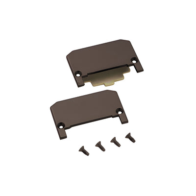 CRL Dark Bronze Push Pad End Cap Package for Jackson® 1200 Series Panic Exit Device