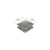 CRL Brushed Stainless 2" x 2" Square Mall Front Clamp