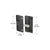 CRL Black Sliding Screen Door Latch and Pull with 3" Screw Holes for Columbia-Matic Doors